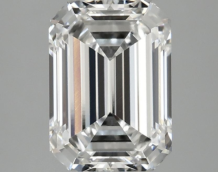 3.01 Carat Emerald Shaped Ideal Cut VVS2 IGI Certified Lab Grown Diamond