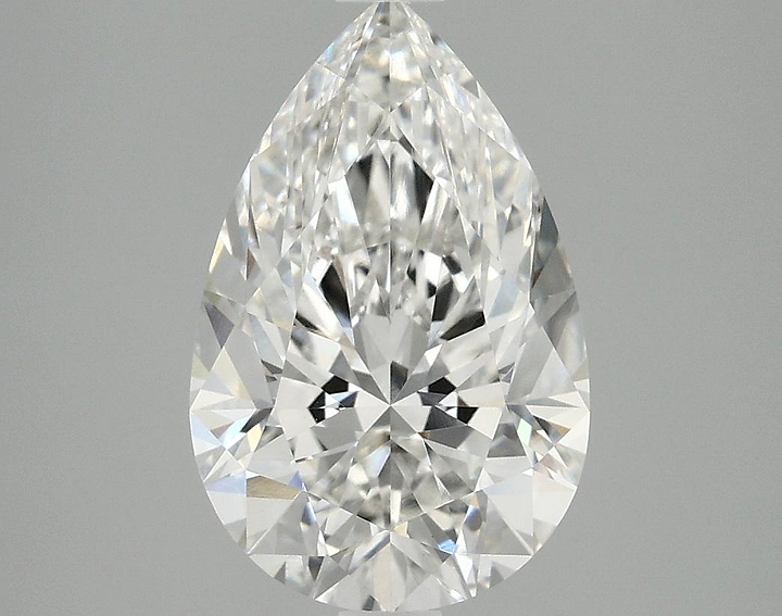 3.05 Carat Pear Shaped Ideal Cut VVS2 IGI Certified Lab Grown Diamond