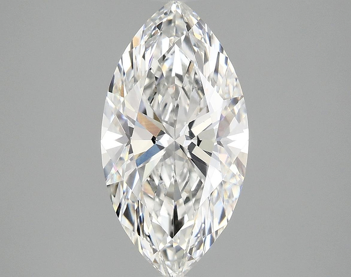 2.58 Carat Marquise Shaped Ideal Cut VVS2 IGI Certified Lab Grown Diamond