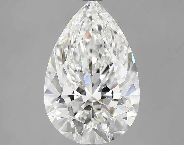 4.89 Carat Pear Shaped Excellent Cut VVS2 IGI Certified Lab Grown Diamond