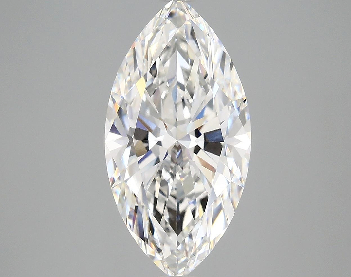 3.06 Carat Marquise Shaped Ideal Cut VVS2 IGI Certified Lab Grown Diamond
