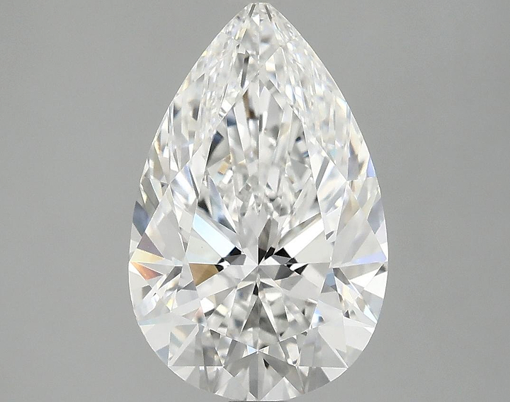 3.03 Carat Pear Shaped Ideal Cut VVS2 IGI Certified Lab Grown Diamond