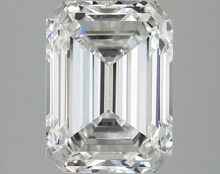 3.04 Carat Emerald Shaped Excellent Cut VVS2 IGI Certified Lab Grown Diamond