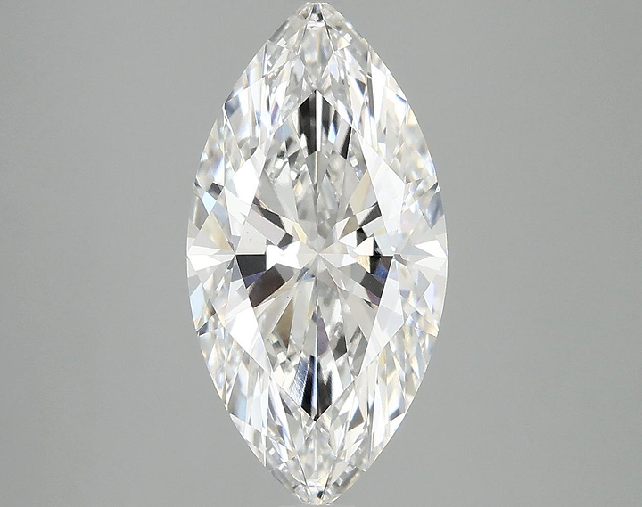 3.07 Carat Marquise Shaped Ideal Cut VVS2 IGI Certified Lab Grown Diamond