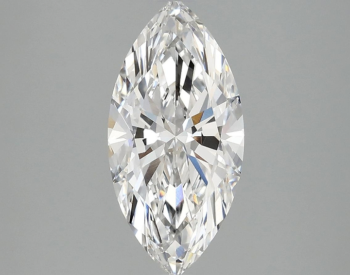 2.03 Carat Marquise Shaped Excellent Cut VVS2 IGI Certified Lab Grown Diamond