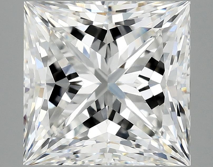 5.04 Carat Princess Shaped Ideal Cut VVS2 IGI Certified Lab Grown Diamond