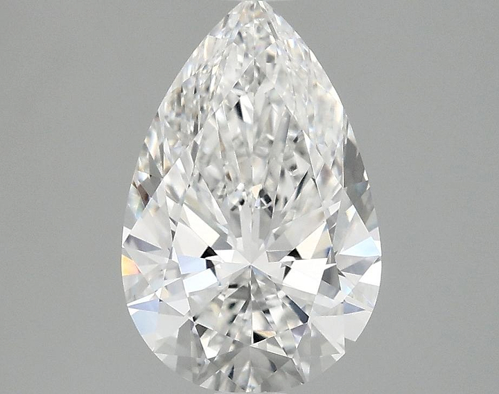 2.03 Carat Pear Shaped Ideal Cut VVS2 IGI Certified Lab Grown Diamond