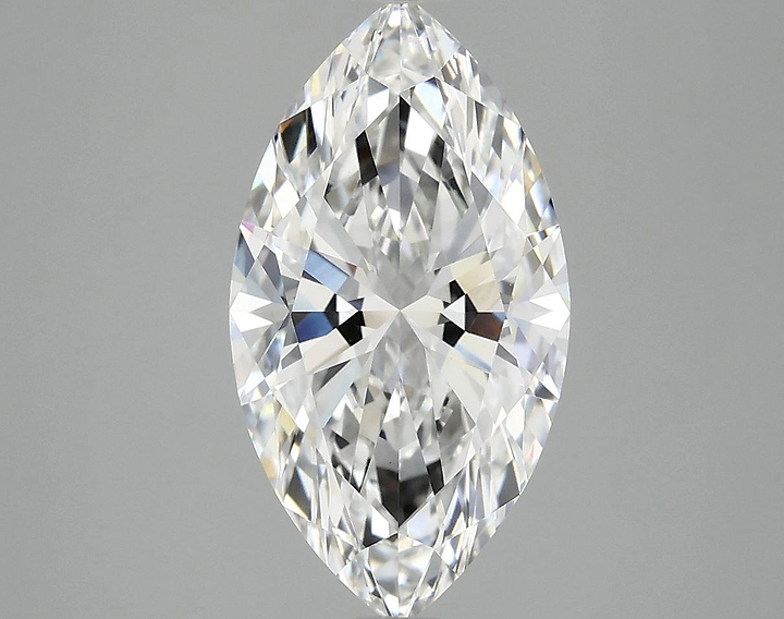 3.08 Carat Marquise Shaped Excellent Cut VVS2 IGI Certified Lab Grown Diamond