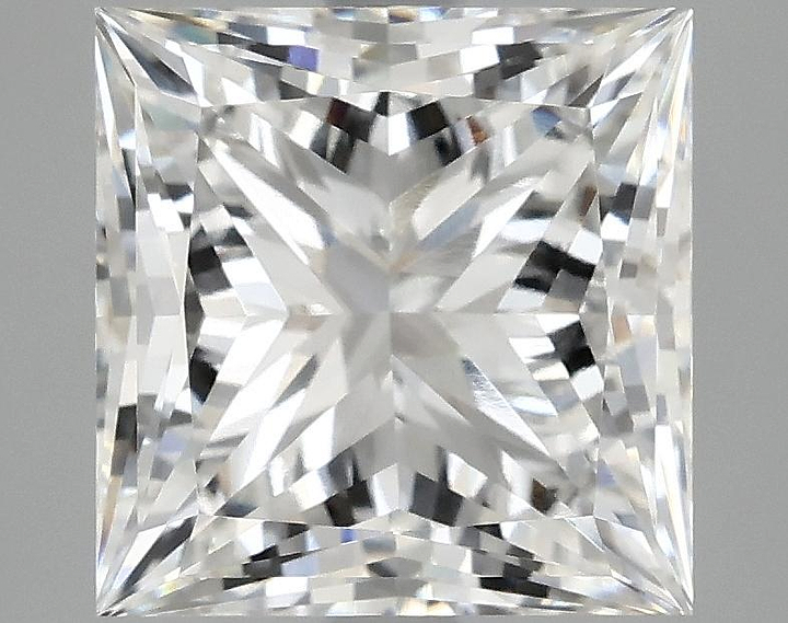 4.03 Carat Princess Shaped Ideal Cut VVS2 IGI Certified Lab Grown Diamond