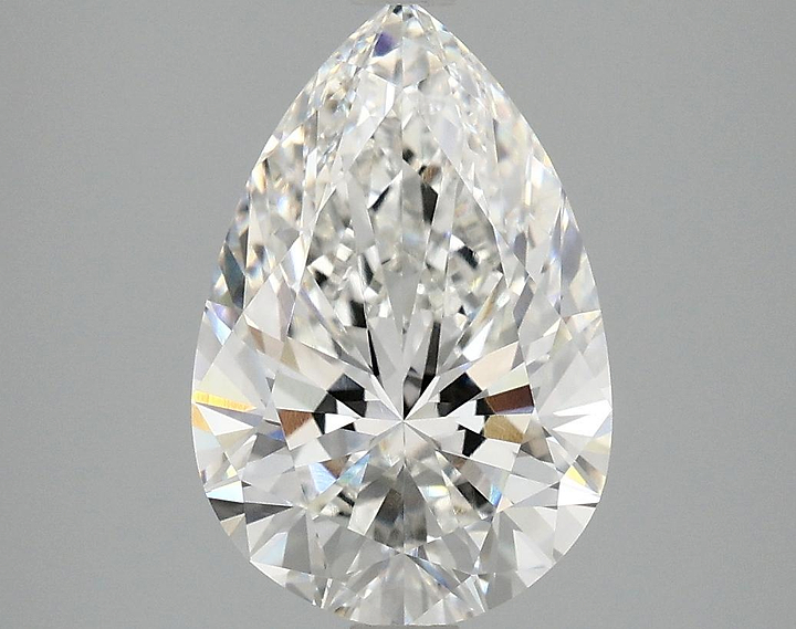 3.04 Carat Pear Shaped Excellent Cut VVS2 IGI Certified Lab Grown Diamond