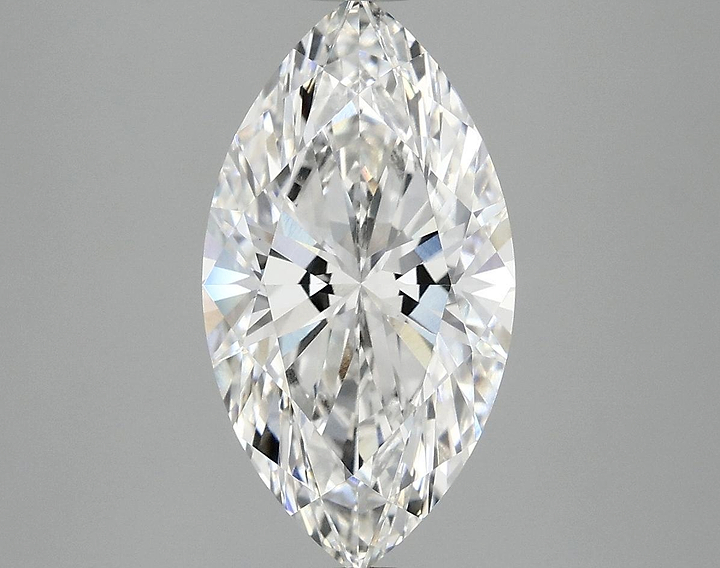 3.07 Carat Marquise Shaped Excellent Cut VVS2 IGI Certified Lab Grown Diamond