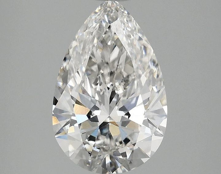 2.5 Carat Pear Shaped Ideal Cut VVS2 IGI Certified Lab Grown Diamond