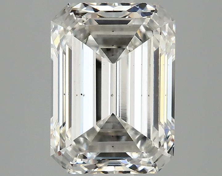 3.15 Carat Emerald Shaped Excellent Cut SI1 IGI Certified Lab Grown Diamond