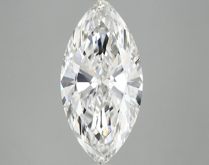 3.02 Carat Marquise Shaped Excellent Cut VVS2 IGI Certified Lab Grown Diamond