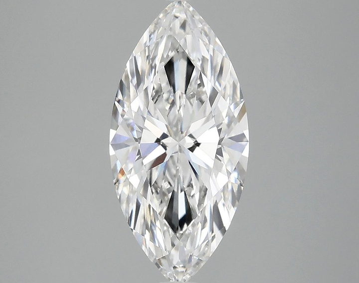 2.1 Carat Marquise Shaped Excellent Cut VVS2 IGI Certified Lab Grown Diamond