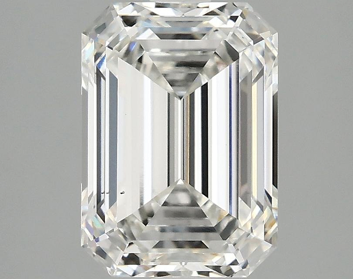 2.57 Carat Emerald Shaped Ideal Cut VS2 IGI Certified Lab Grown Diamond