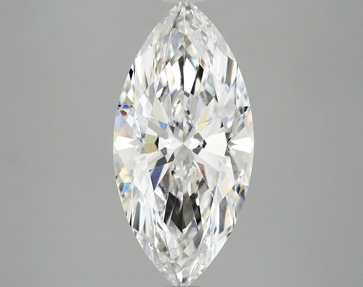 3.06 Carat Marquise Shaped Excellent Cut VVS2 IGI Certified Lab Grown Diamond