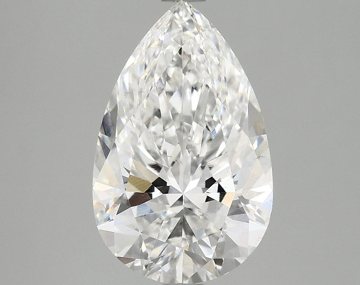 3.09 Carat Pear Shaped Ideal Cut VS2 IGI Certified Lab Grown Diamond