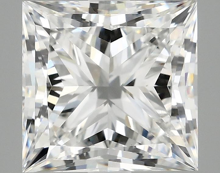 4.09 Carat Princess Shaped Ideal Cut VVS2 IGI Certified Lab Grown Diamond