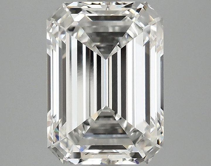 3.1 Carat Emerald Shaped Ideal Cut VVS2 IGI Certified Lab Grown Diamond