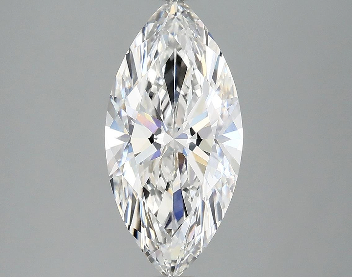 2.03 Carat Marquise Shaped Excellent Cut VVS2 IGI Certified Lab Grown Diamond