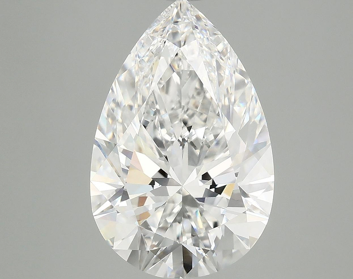 5.02 Carat Pear Shaped Excellent Cut VVS2 IGI Certified Lab Grown Diamond