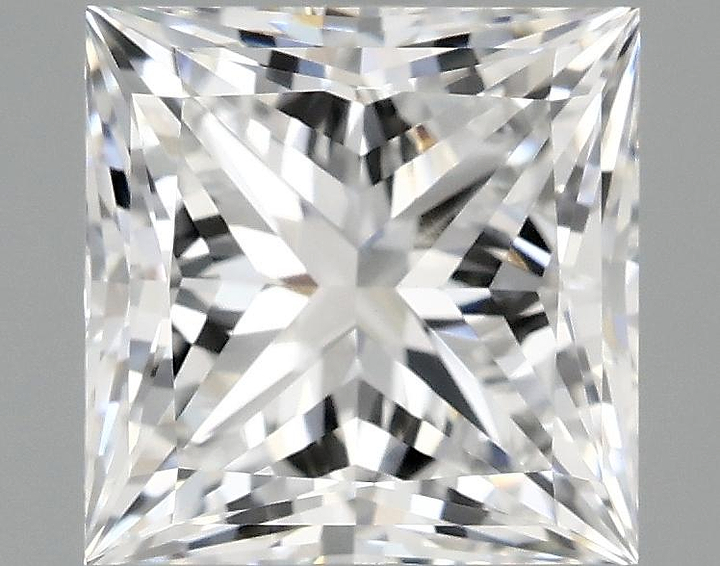 2.07 Carat Princess Shaped Ideal Cut VVS2 IGI Certified Lab Grown Diamond