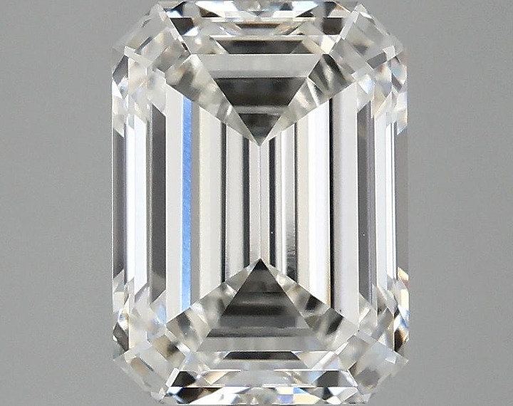 3.09 Carat Emerald Shaped Excellent Cut VS1 IGI Certified Lab Grown Diamond