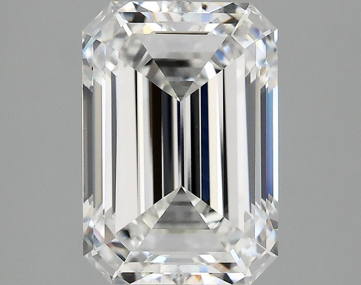 2.97 Carat Emerald Shaped Ideal Cut VVS2 IGI Certified Lab Grown Diamond