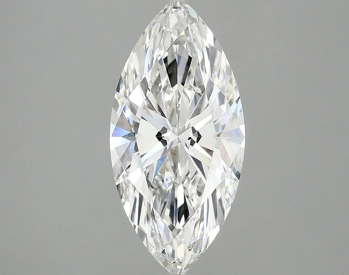 2.08 Carat Marquise Shaped Excellent Cut VVS2 IGI Certified Lab Grown Diamond