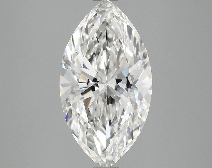 2.92 Carat Marquise Shaped Excellent Cut VVS2 IGI Certified Lab Grown Diamond