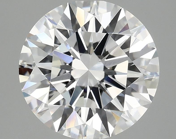 3.09 Carat Round Shaped Ideal Cut VVS2 IGI Certified Lab Grown Diamond