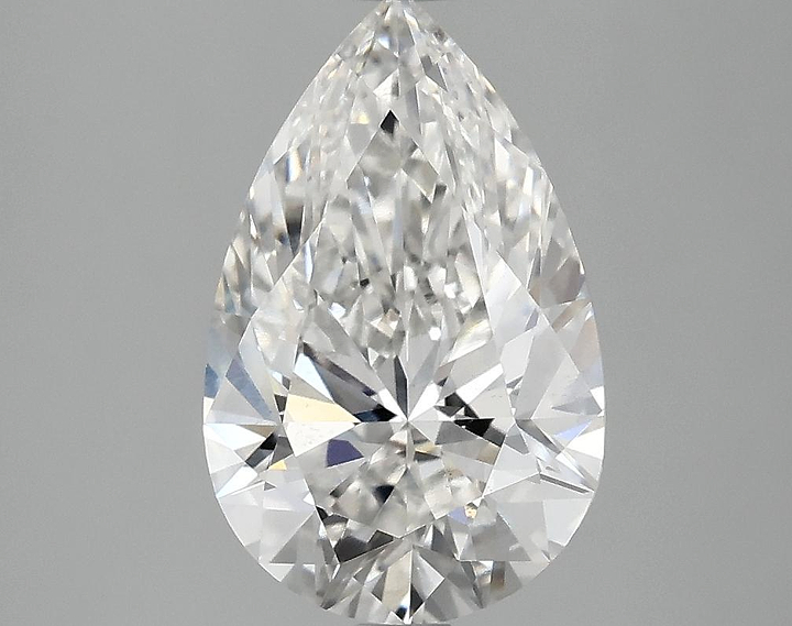 2.5 Carat Pear Shaped Ideal Cut VS2 IGI Certified Lab Grown Diamond