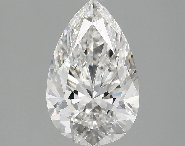 1.79 Carat Pear Shaped Ideal Cut VVS2 IGI Certified Lab Grown Diamond