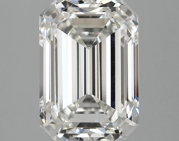 3.09 Carat Emerald Shaped Ideal Cut VVS2 IGI Certified Lab Grown Diamond