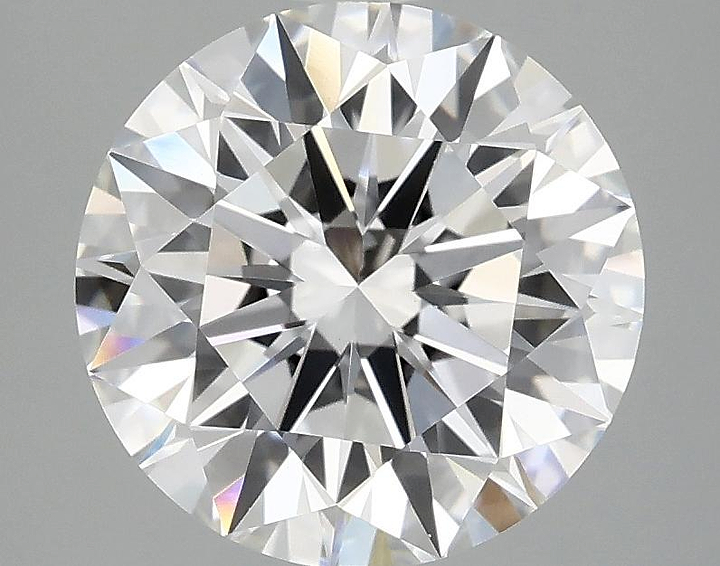 3.08 Carat Round Shaped Ideal Cut VVS2 IGI Certified Lab Grown Diamond