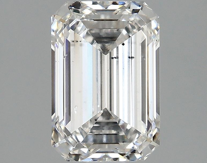 2.01 Carat Emerald Shaped Ideal Cut SI1 IGI Certified Lab Grown Diamond