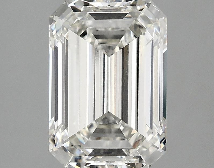 2.56 Carat Emerald Shaped Ideal Cut VVS2 IGI Certified Lab Grown Diamond