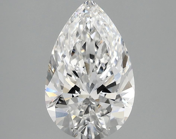 2.03 Carat Pear Shaped Ideal Cut VVS2 IGI Certified Lab Grown Diamond
