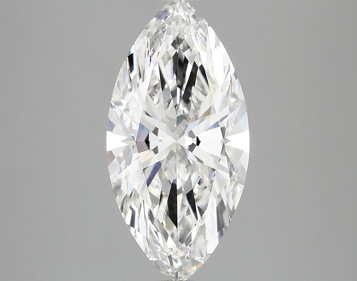 2.53 Carat Marquise Shaped Ideal Cut VVS2 IGI Certified Lab Grown Diamond