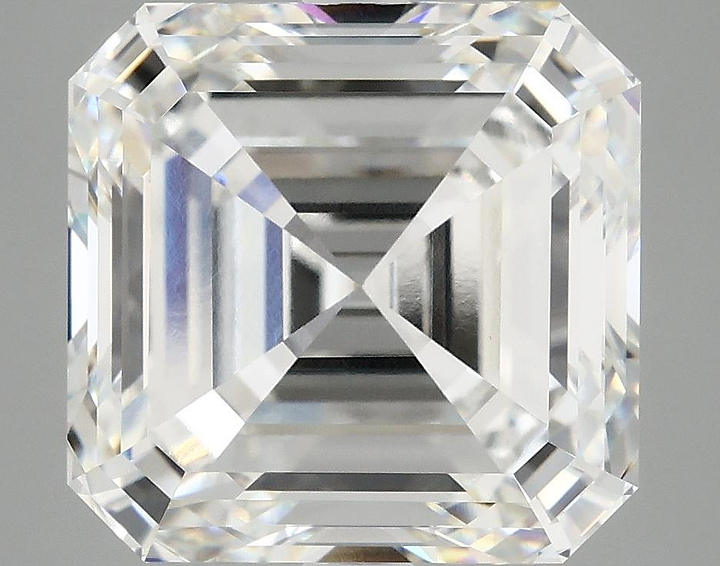 8.01 Carat Asscher Shaped Ideal Cut VVS2 IGI Certified Lab Grown Diamond