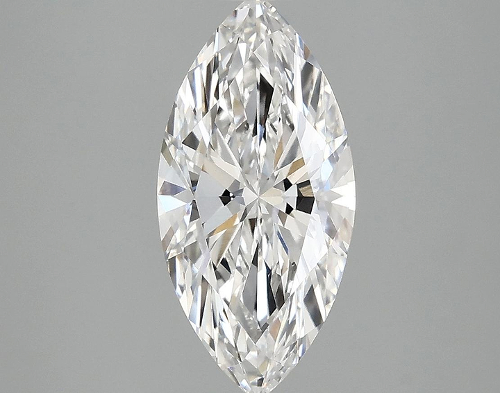 2.05 Carat Marquise Shaped Excellent Cut VVS2 IGI Certified Lab Grown Diamond