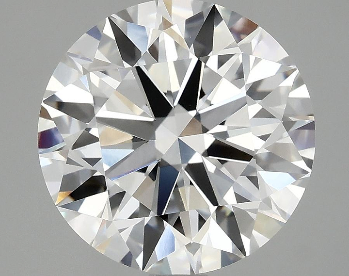 3.08 Carat Round Shaped Excellent Cut VVS2 IGI Certified Lab Grown Diamond