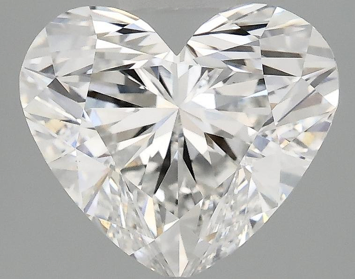 2.96 Carat Heart Shaped Ideal Cut VVS2 IGI Certified Lab Grown Diamond