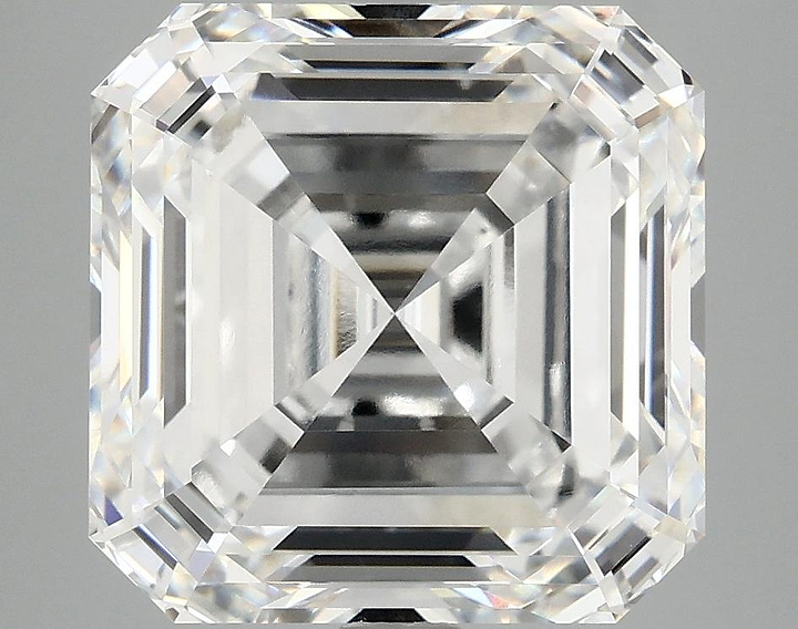7.64 Carat Asscher Shaped Excellent Cut VVS2 IGI Certified Lab Grown Diamond