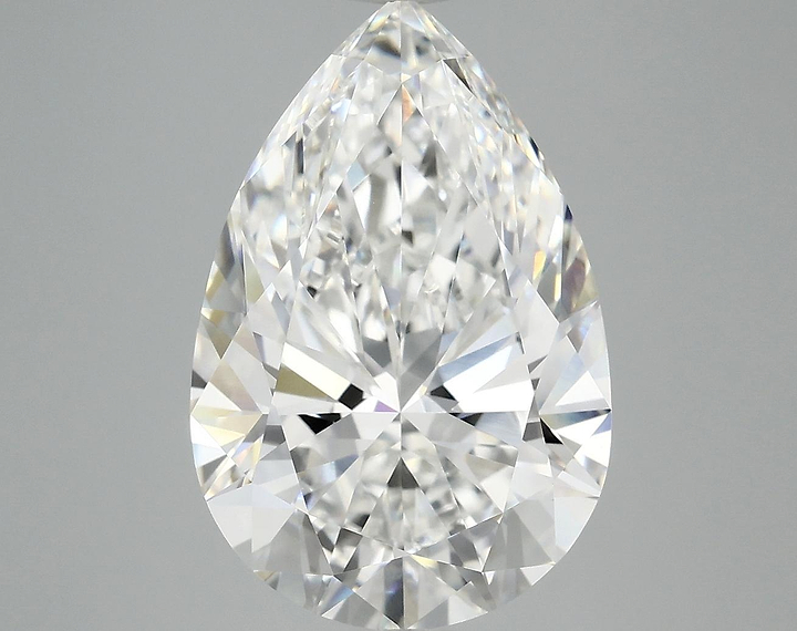 6.03 Carat Pear Shaped Excellent Cut VVS2 IGI Certified Lab Grown Diamond