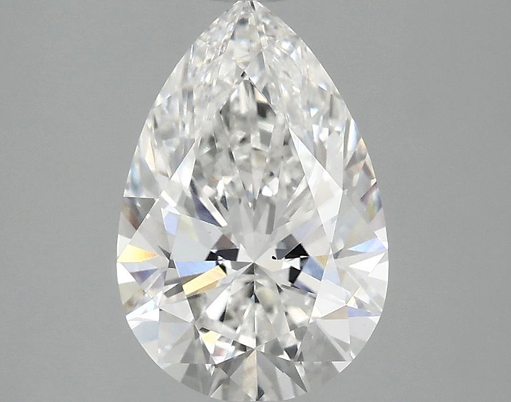 2.04 Carat Pear Shaped Excellent Cut VS2 IGI Certified Lab Grown Diamond