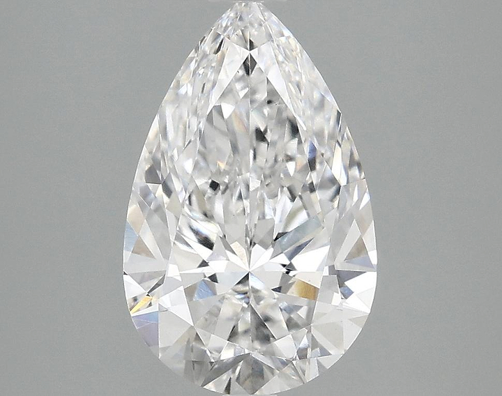2.1 Carat Pear Shaped Ideal Cut VVS2 IGI Certified Lab Grown Diamond