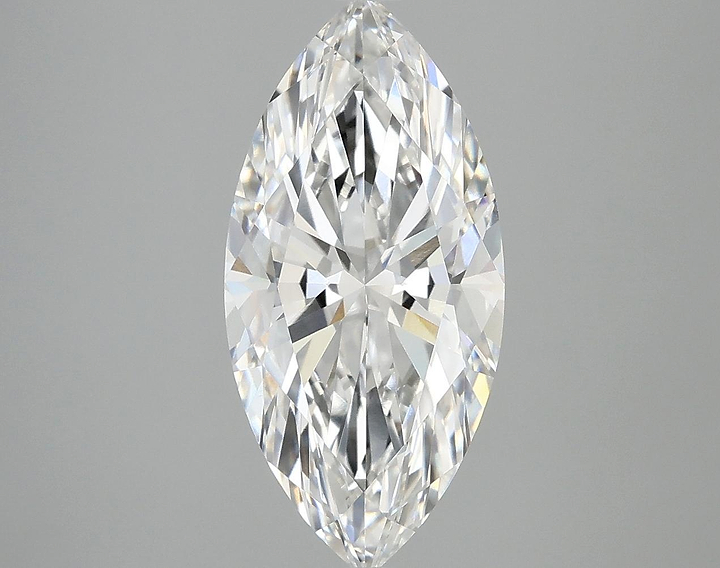 3.06 Carat Marquise Shaped Excellent Cut VVS2 IGI Certified Lab Grown Diamond