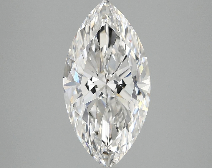 3.04 Carat Marquise Shaped Ideal Cut VVS2 IGI Certified Lab Grown Diamond
